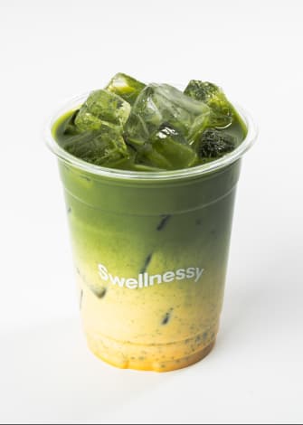 Light Pumpkin Matcha Latte